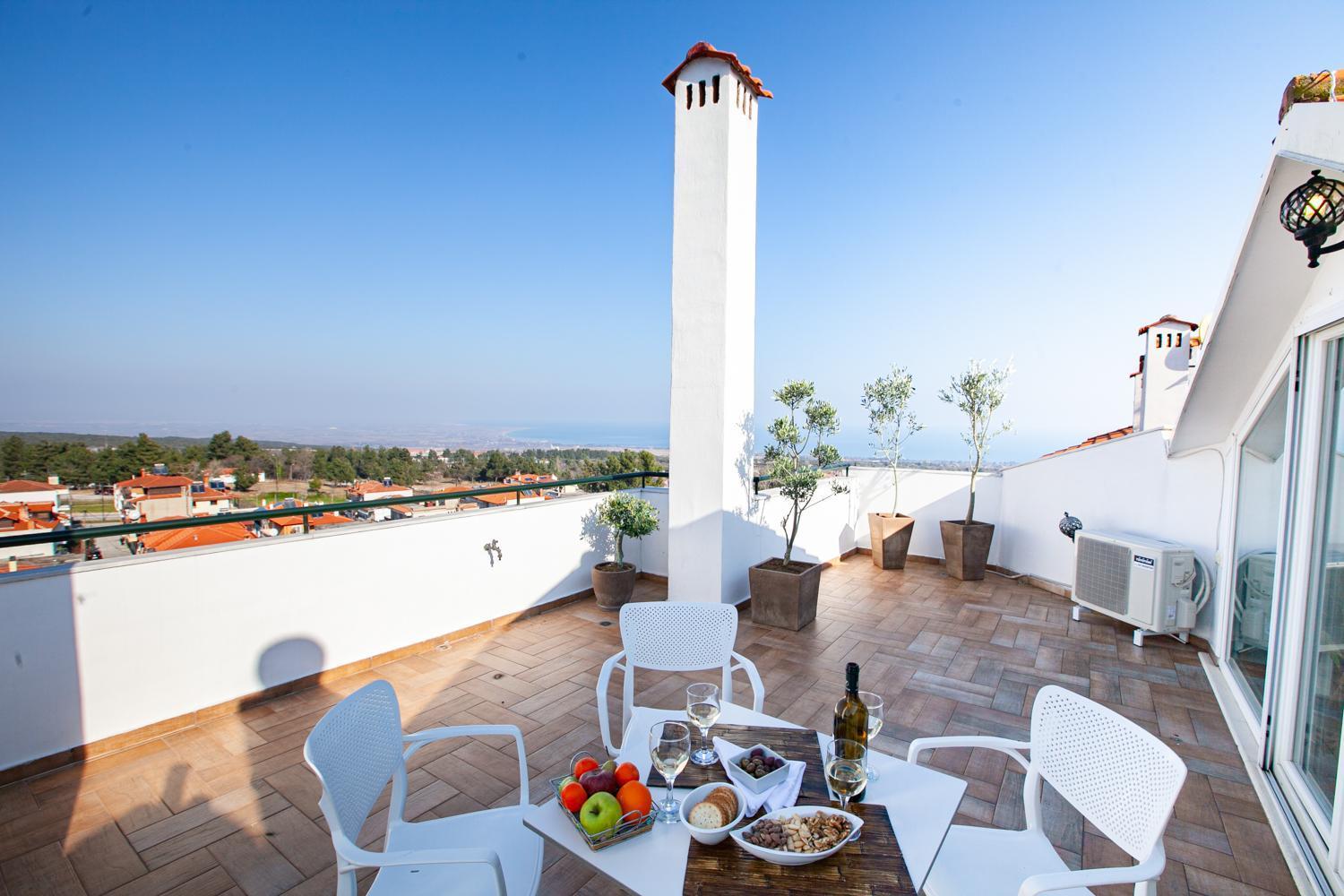 Rodon Apartment With Great View, Sauna And Jacuzzi Litóchoron Dış mekan fotoğraf