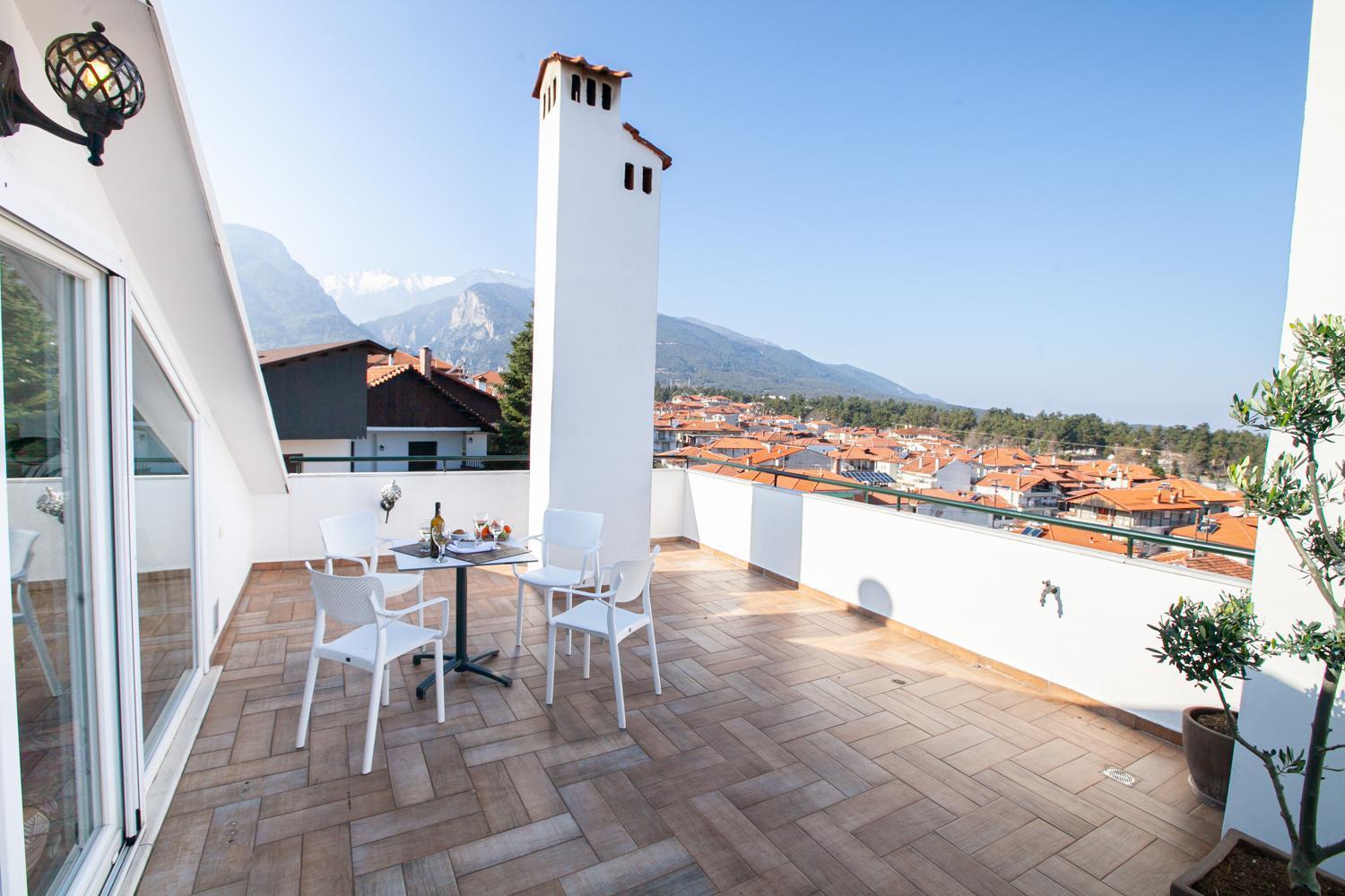 Rodon Apartment With Great View, Sauna And Jacuzzi Litóchoron Dış mekan fotoğraf