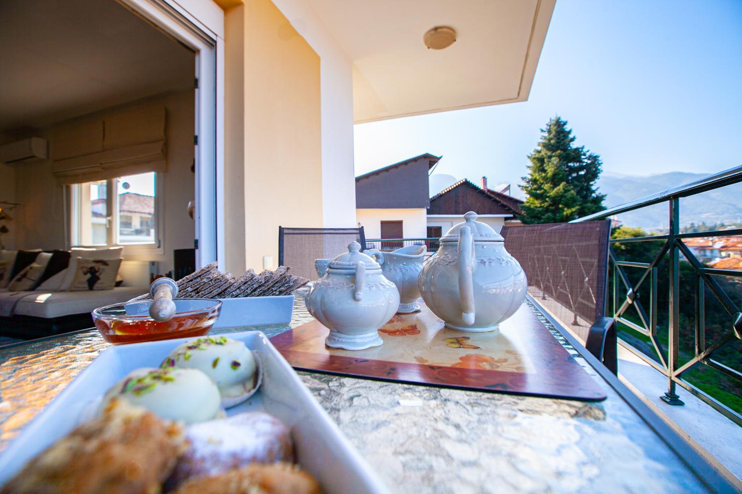 Rodon Apartment With Great View, Sauna And Jacuzzi Litóchoron Dış mekan fotoğraf